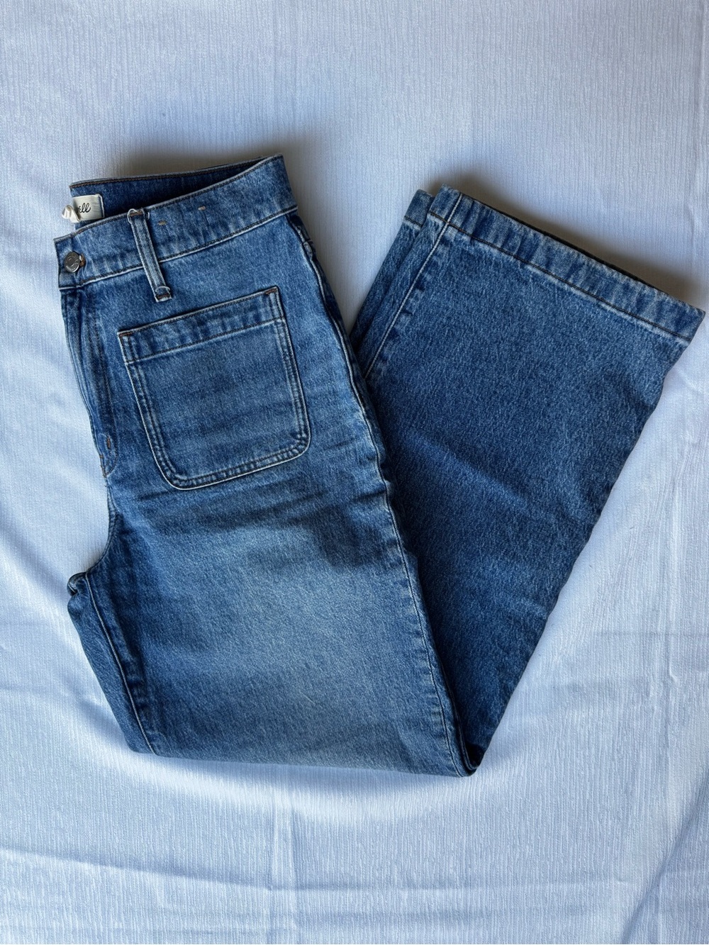 Madewell The Perfect Vintage Wide-Leg Jeans Medium Wash Denim Size 29 DM6990